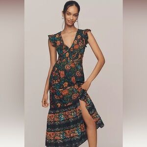 Anthropologie The Peregrine Midi Dress